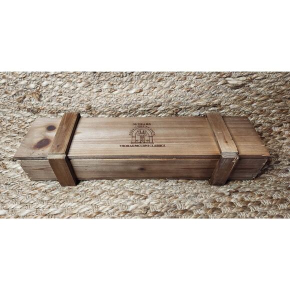 Vtg. Thomas Pacconi Blown Glass Christmas 2003 5 Piece Train Set Ornaments Boxed - Picture 2 of 13